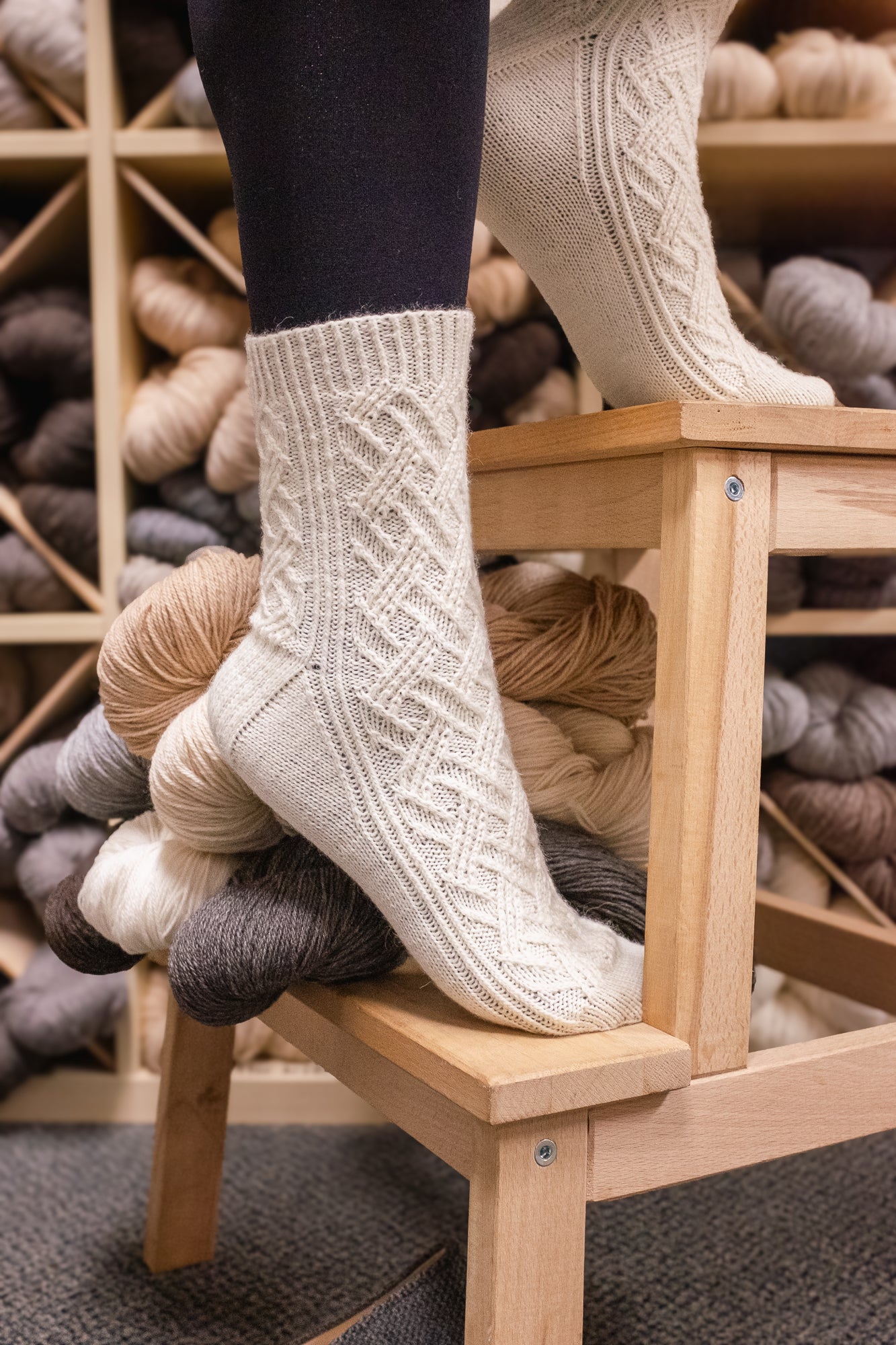 Argyle-ish sock Kit <br><small>yarn & knitting pattern kit</small>