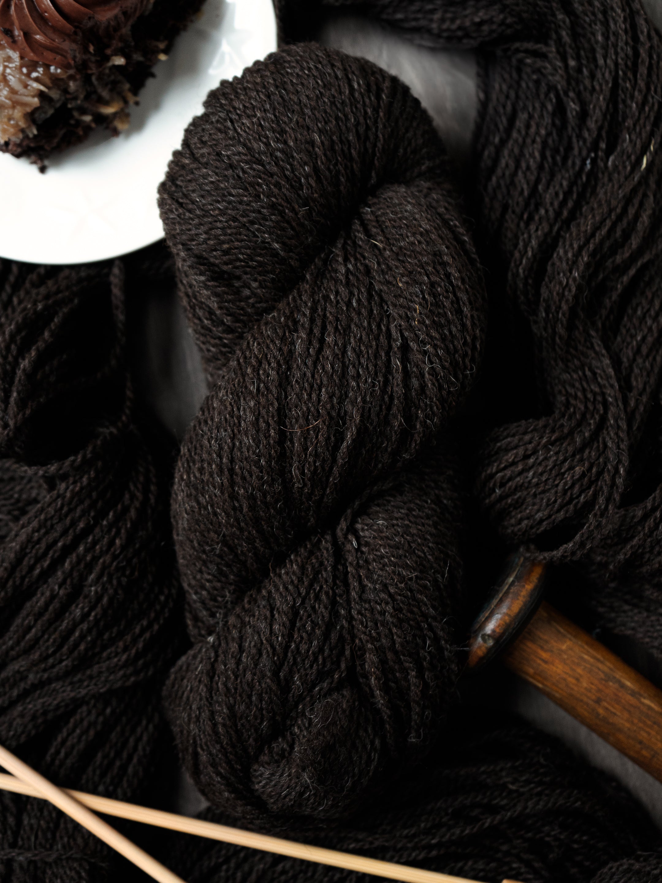 Black Welsh Mountain Worsted<br><small>100% black welsh mountain</small>