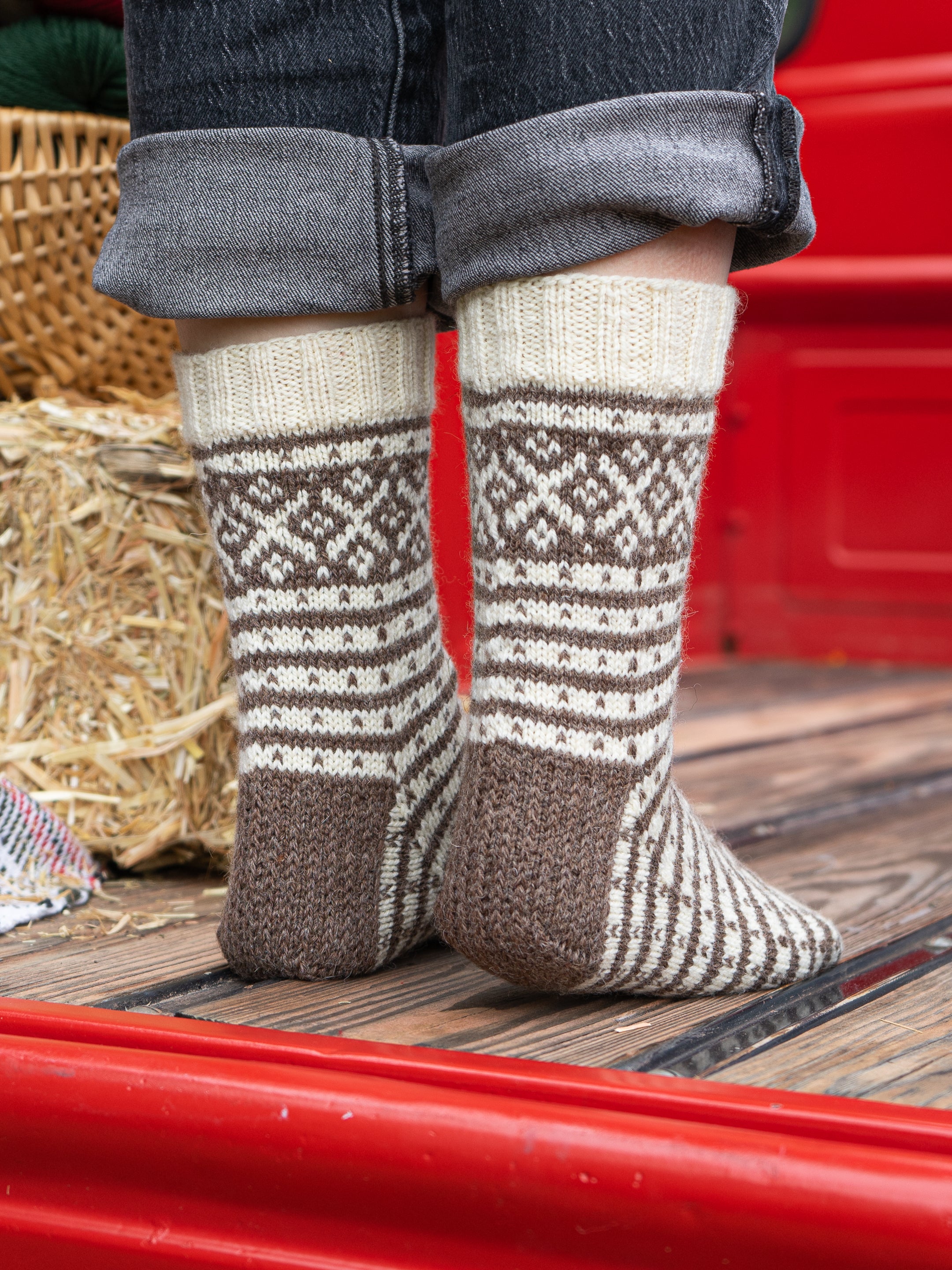 Cold Winter's Night Socks by Mary O'Shea