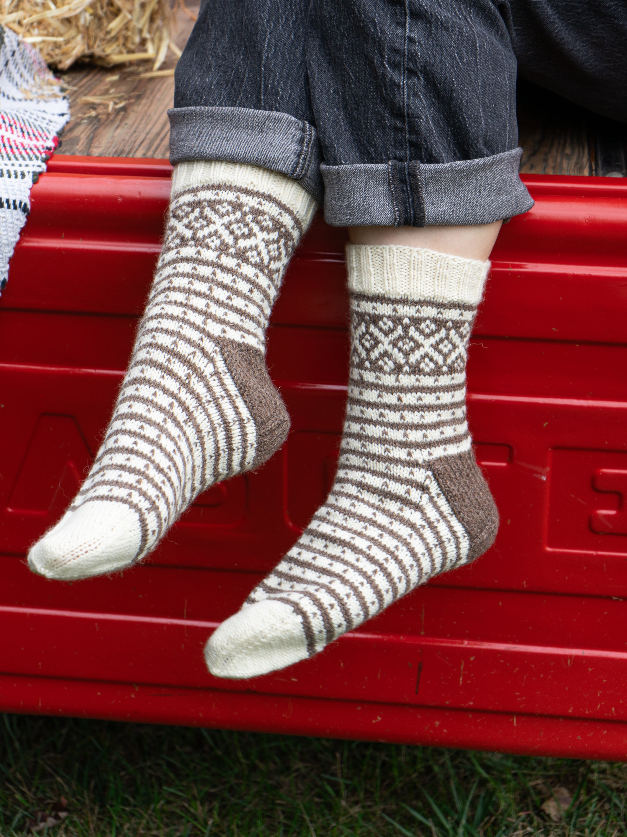 Cold Winter's Night Socks by Mary O'Shea