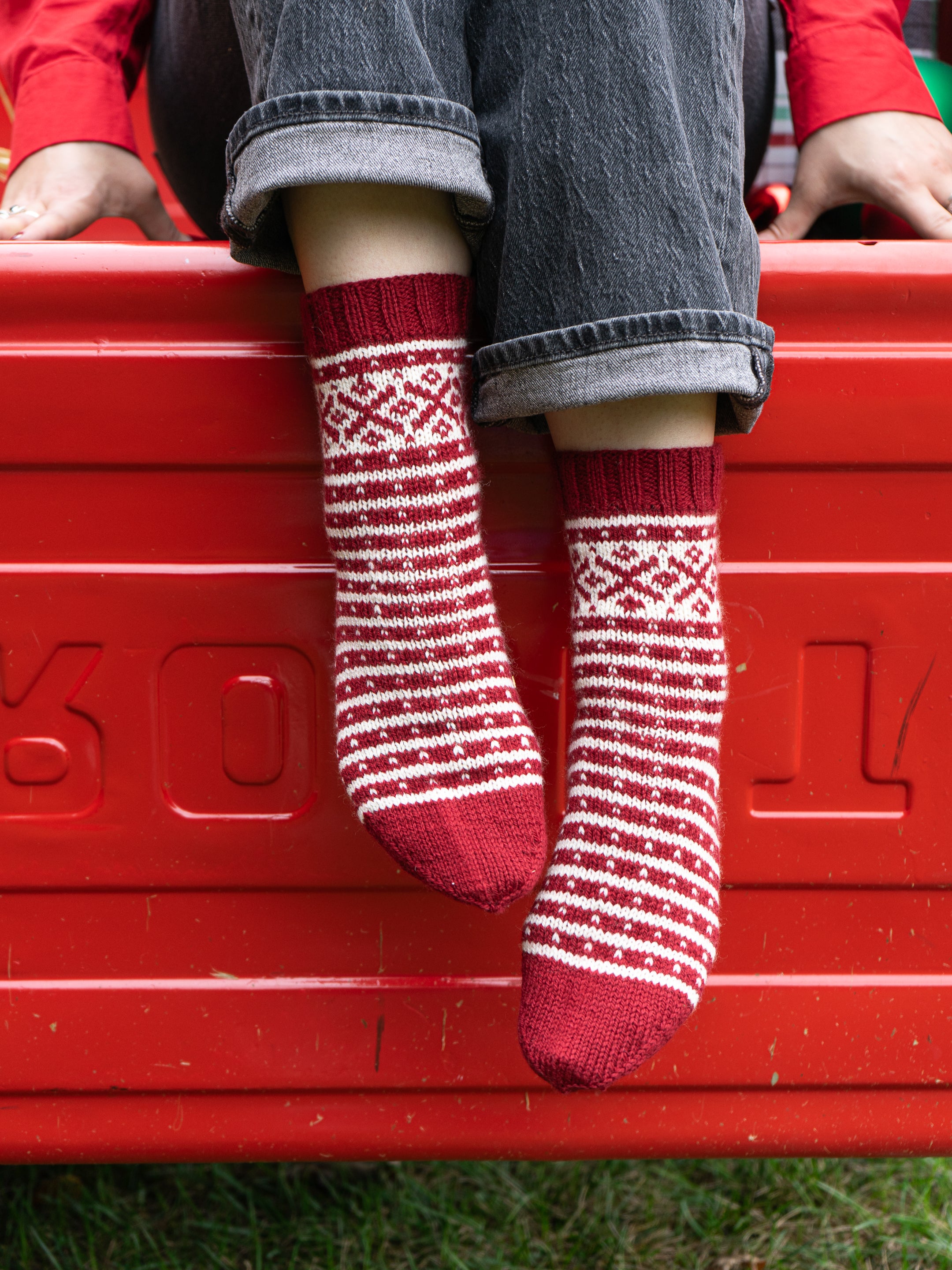 Cold Winter's Night Socks by Mary O'Shea