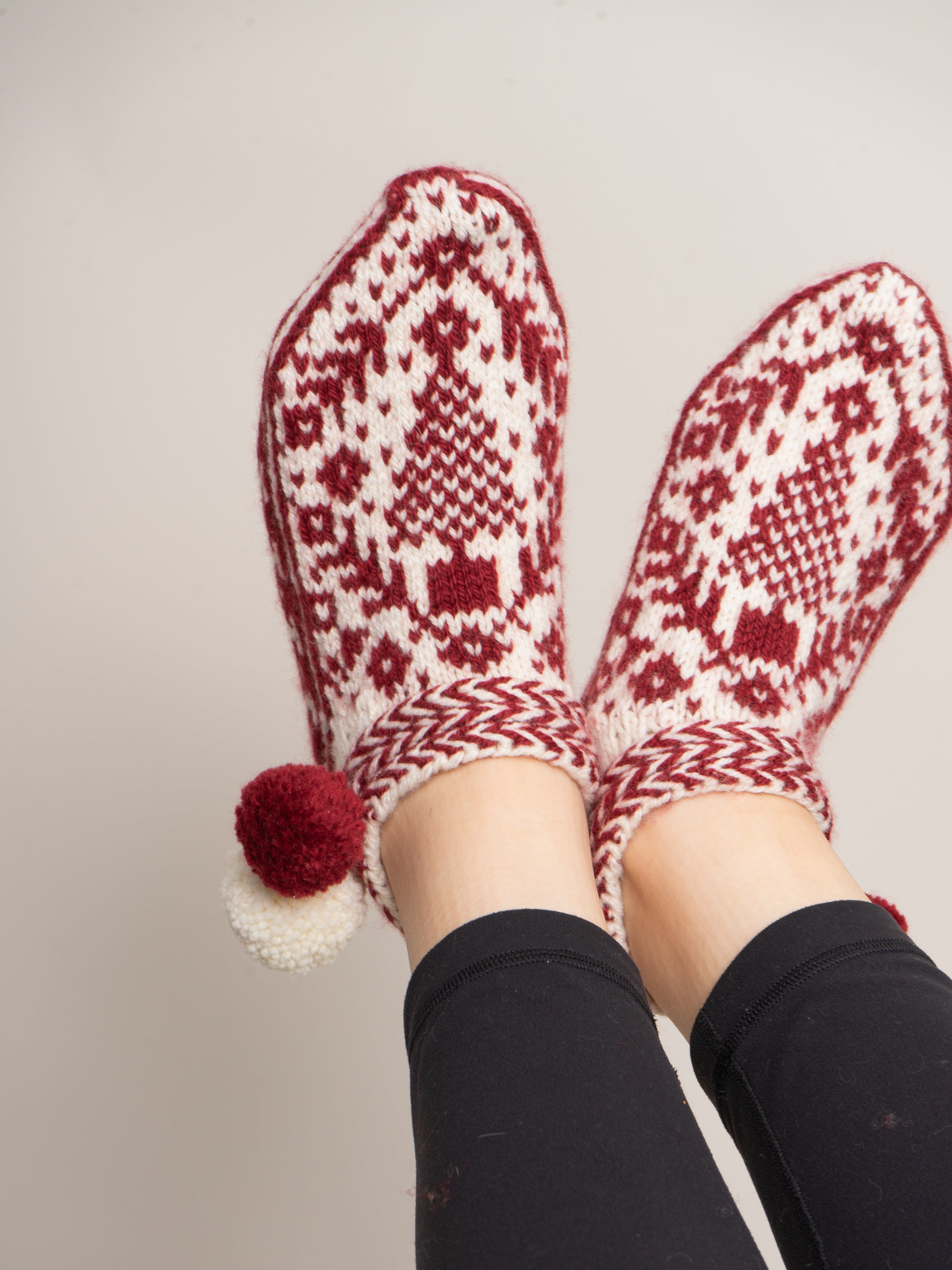 Glad Tidings Slippers by Caitlin Shepherd