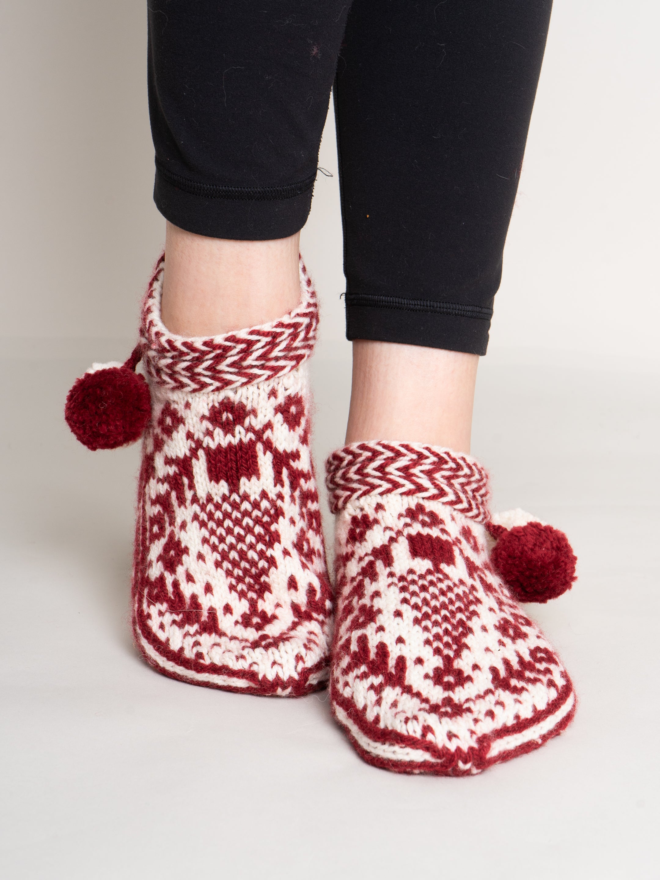 Glad Tidings Slippers by Caitlin Shepherd