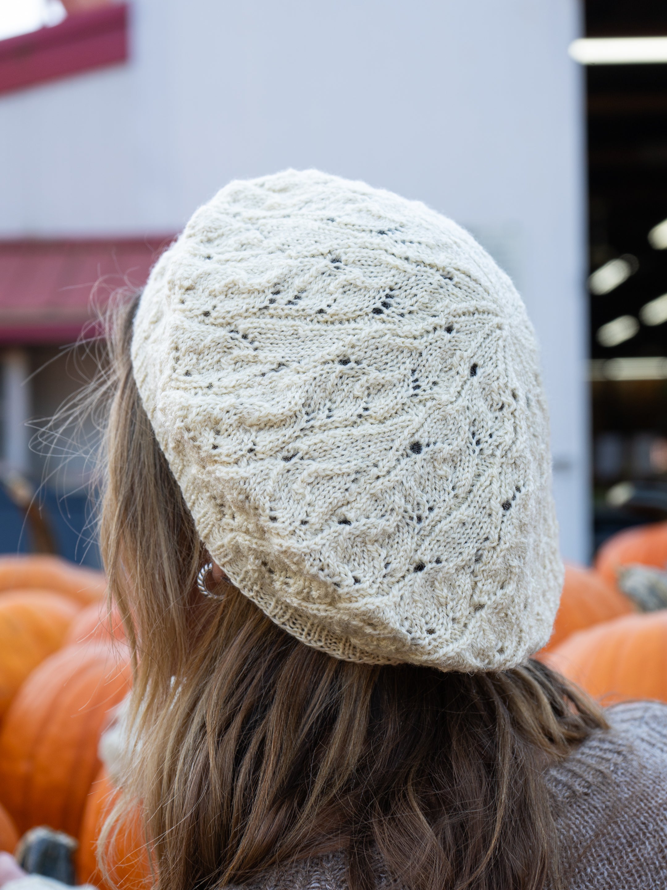 Hellebores Lace Beret and Wristlet Set