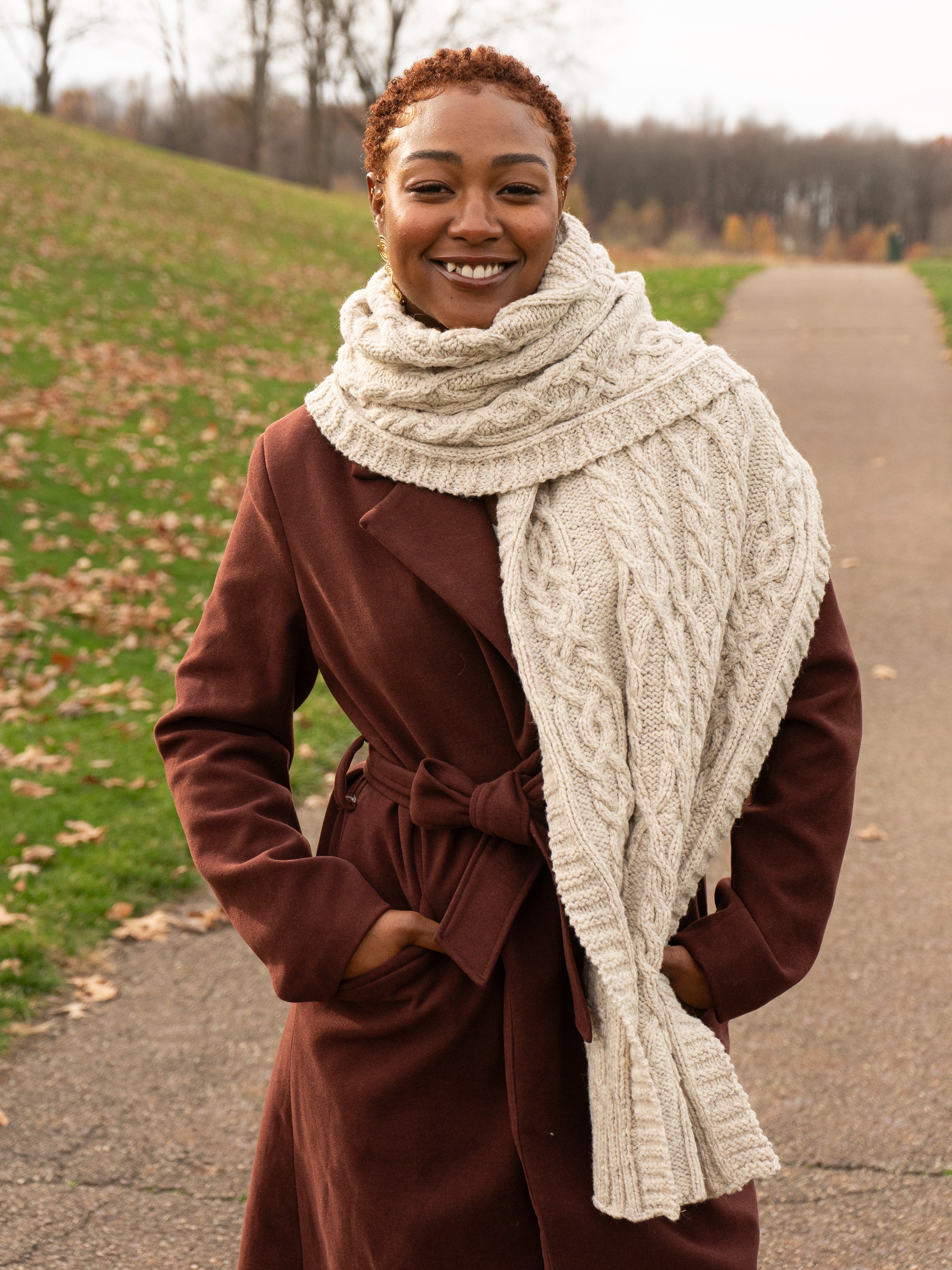 In the Tall Pines Wrap or Blanket <br/><small>knitting pattern</small>