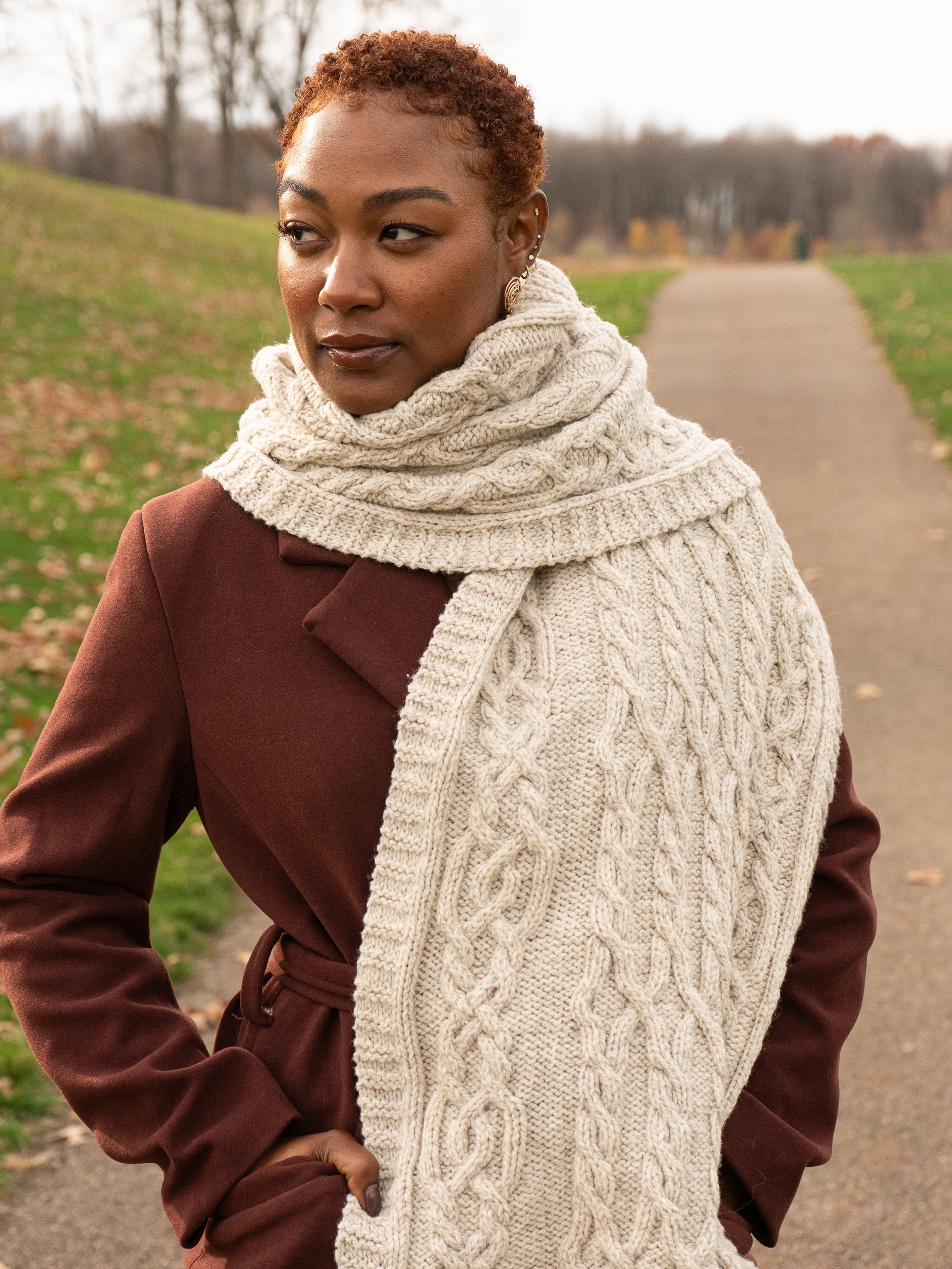 In the Tall Pines Wrap or Blanket <br/><small>knitting pattern</small>