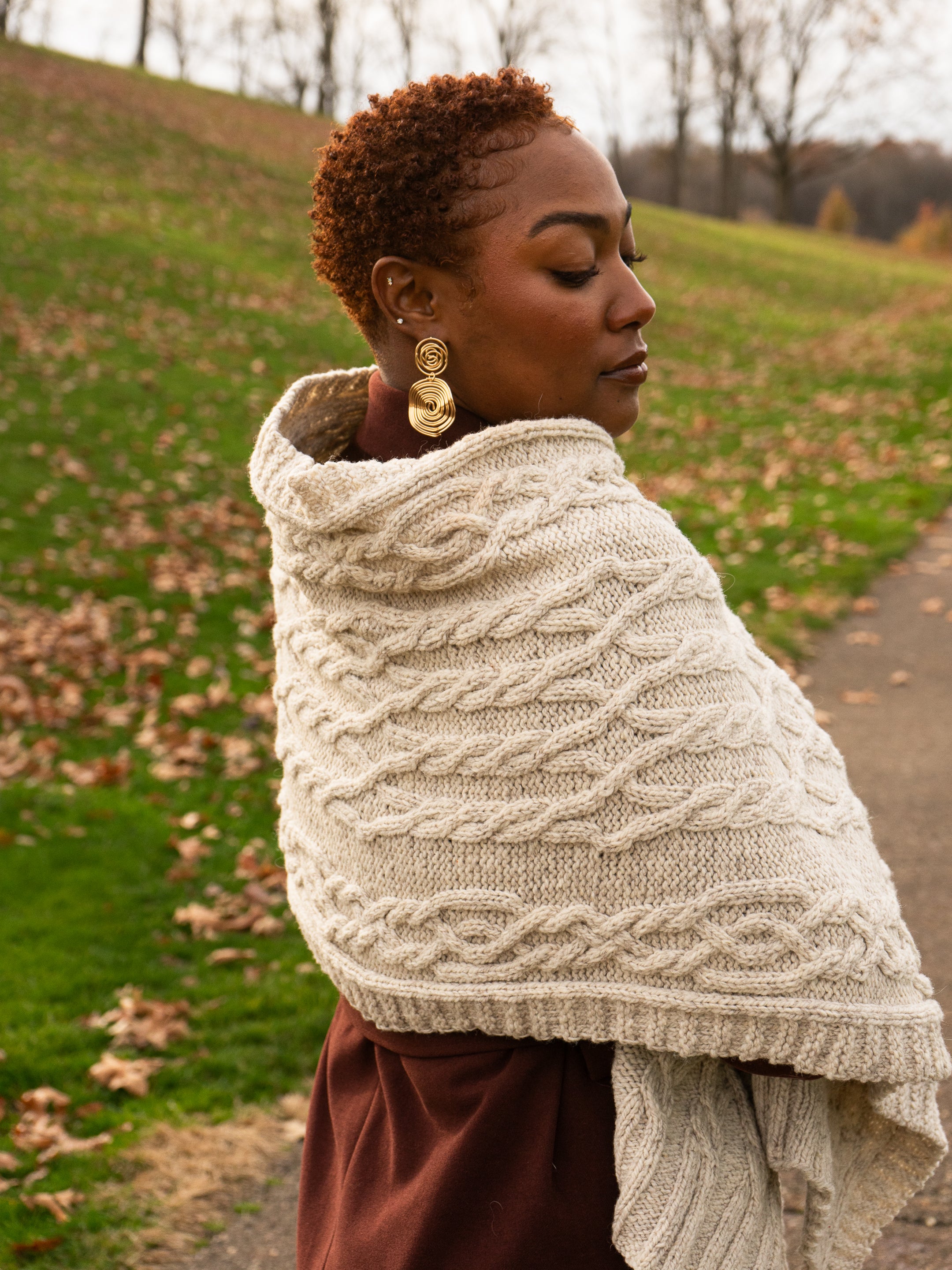 In the Tall Pines Wrap or Blanket <br/><small>knitting pattern</small>