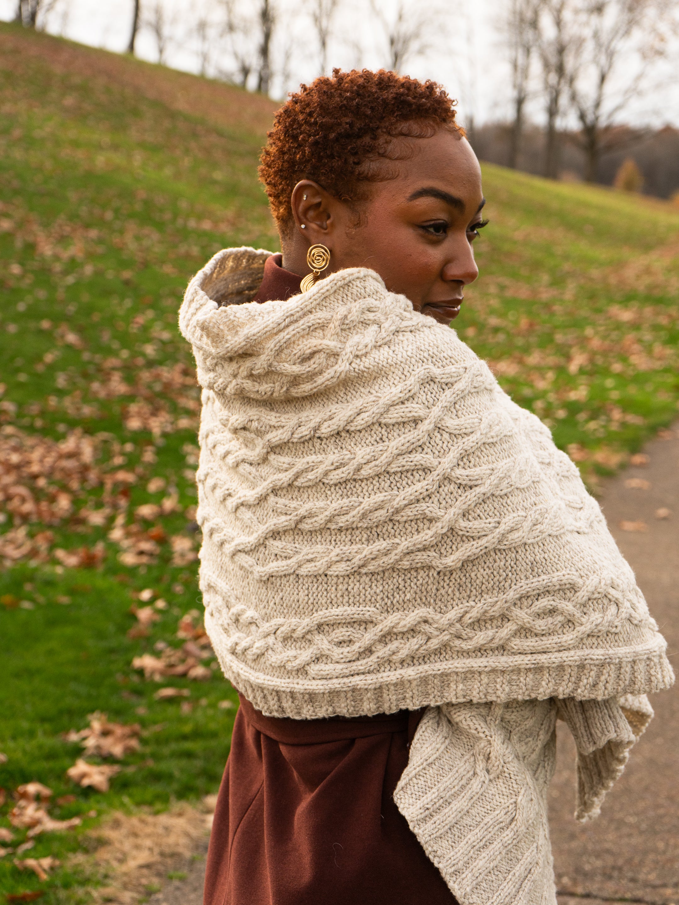 In the Tall Pines Wrap or Blanket <br/><small>knitting pattern</small>