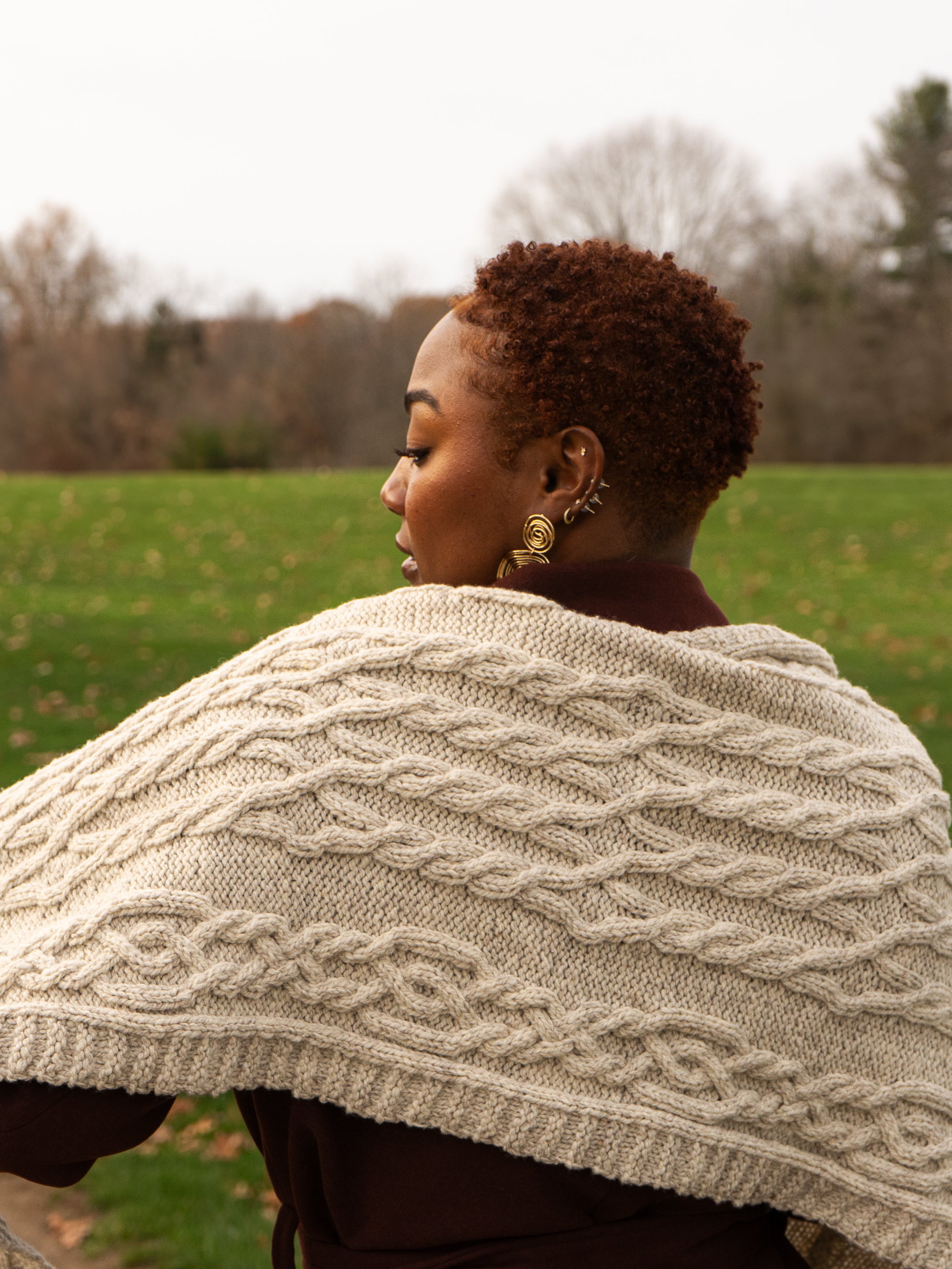 In the Tall Pines Wrap or Blanket <br/><small>knitting pattern</small>