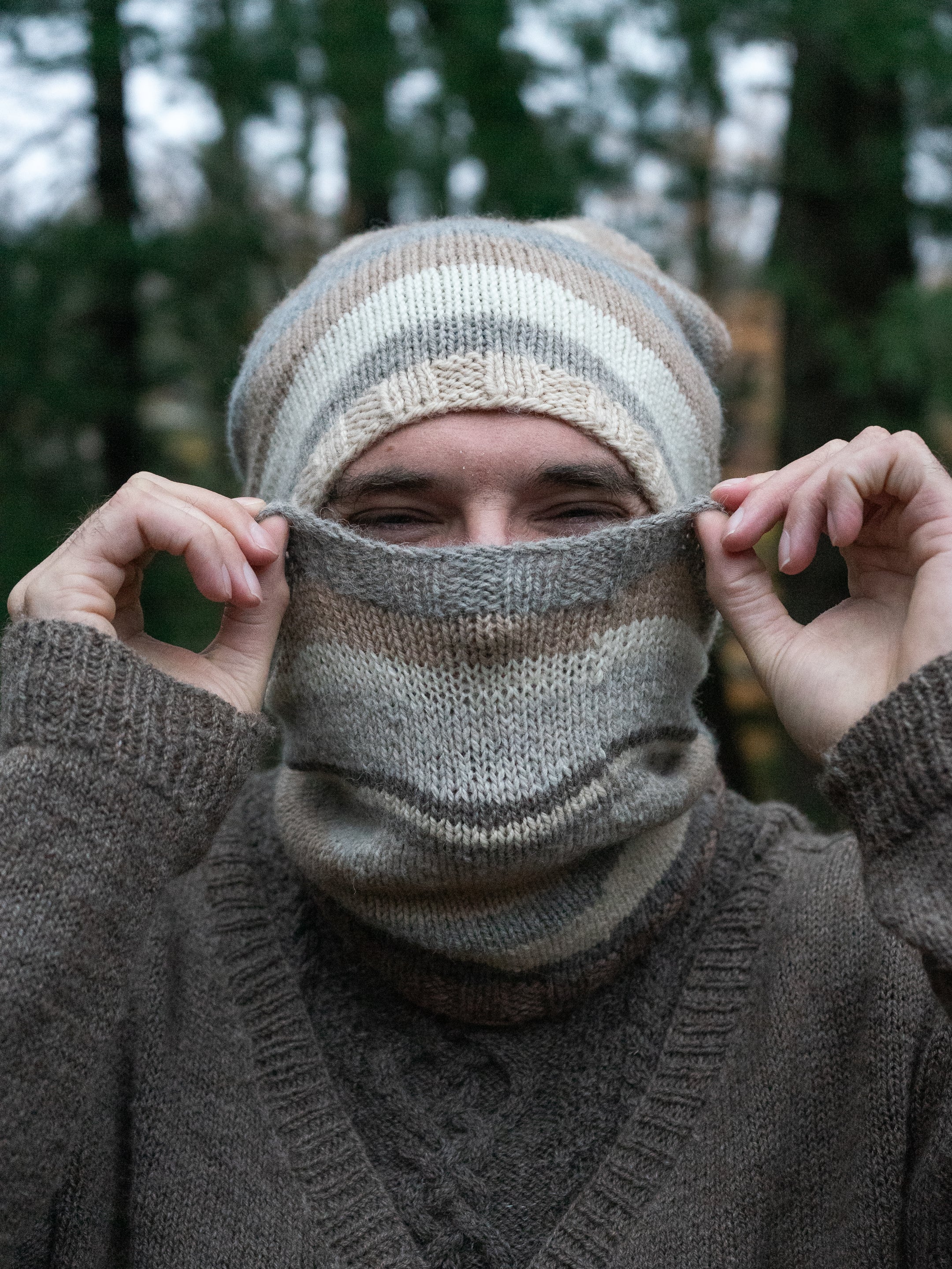 Just Try Me (Mitts, Cowl or Cap) Kit <br><small>yarn & knitting pattern kit</small>