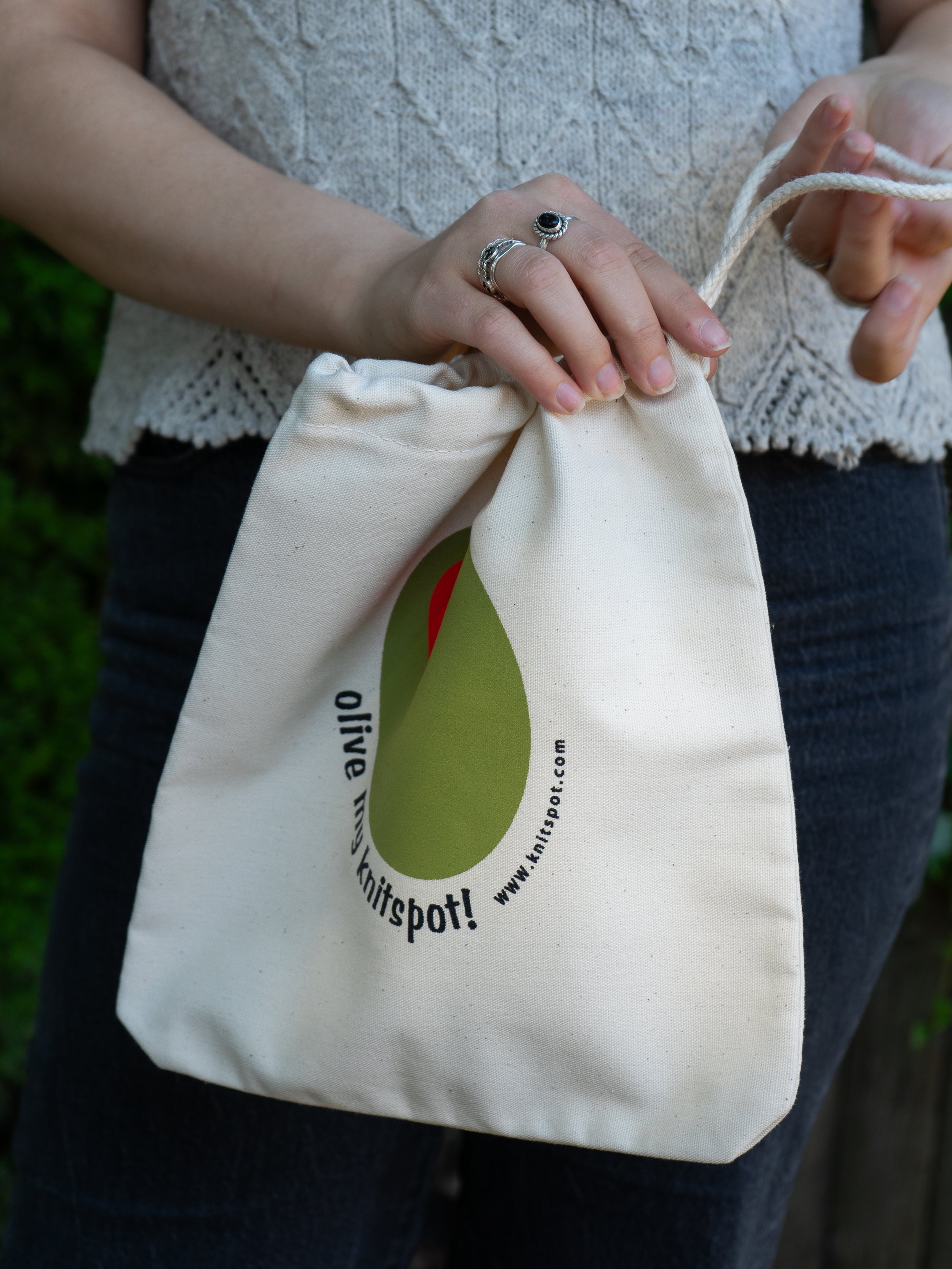 Olive my Knitspot Project bag