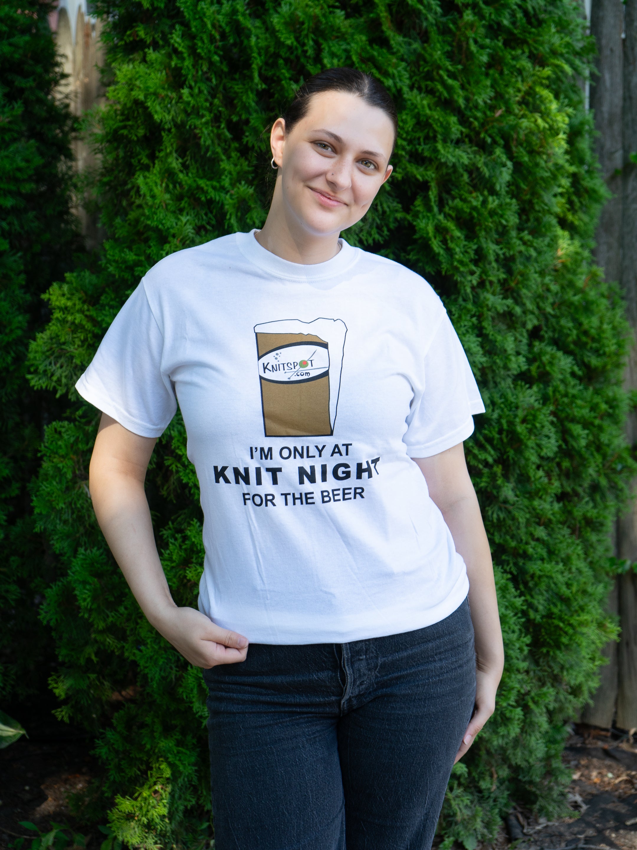 I'm Only at Knit Night for the Beer T-shirts