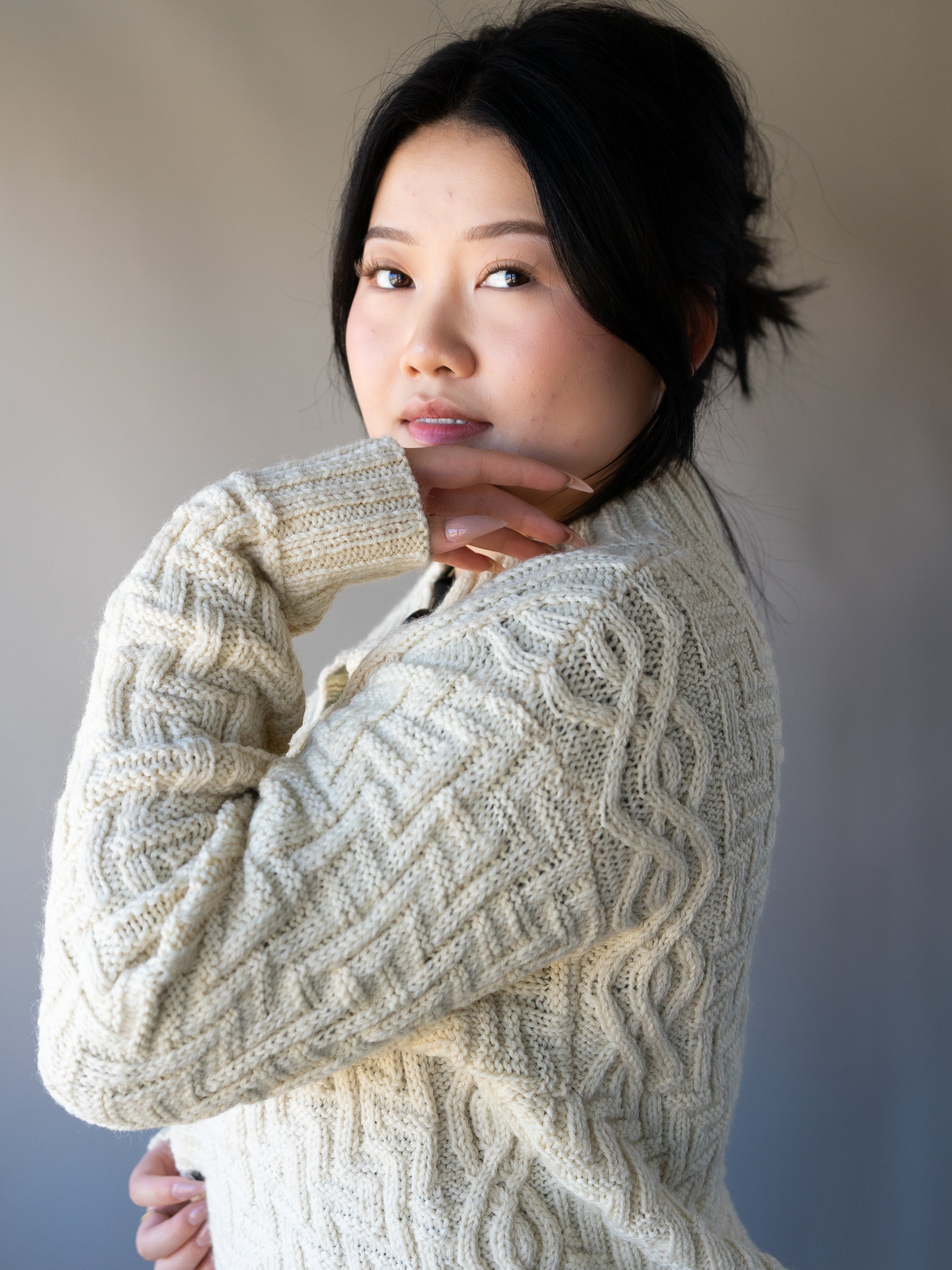 Mayan Puzzle Cardigan <br/><small>knitting pattern</small>