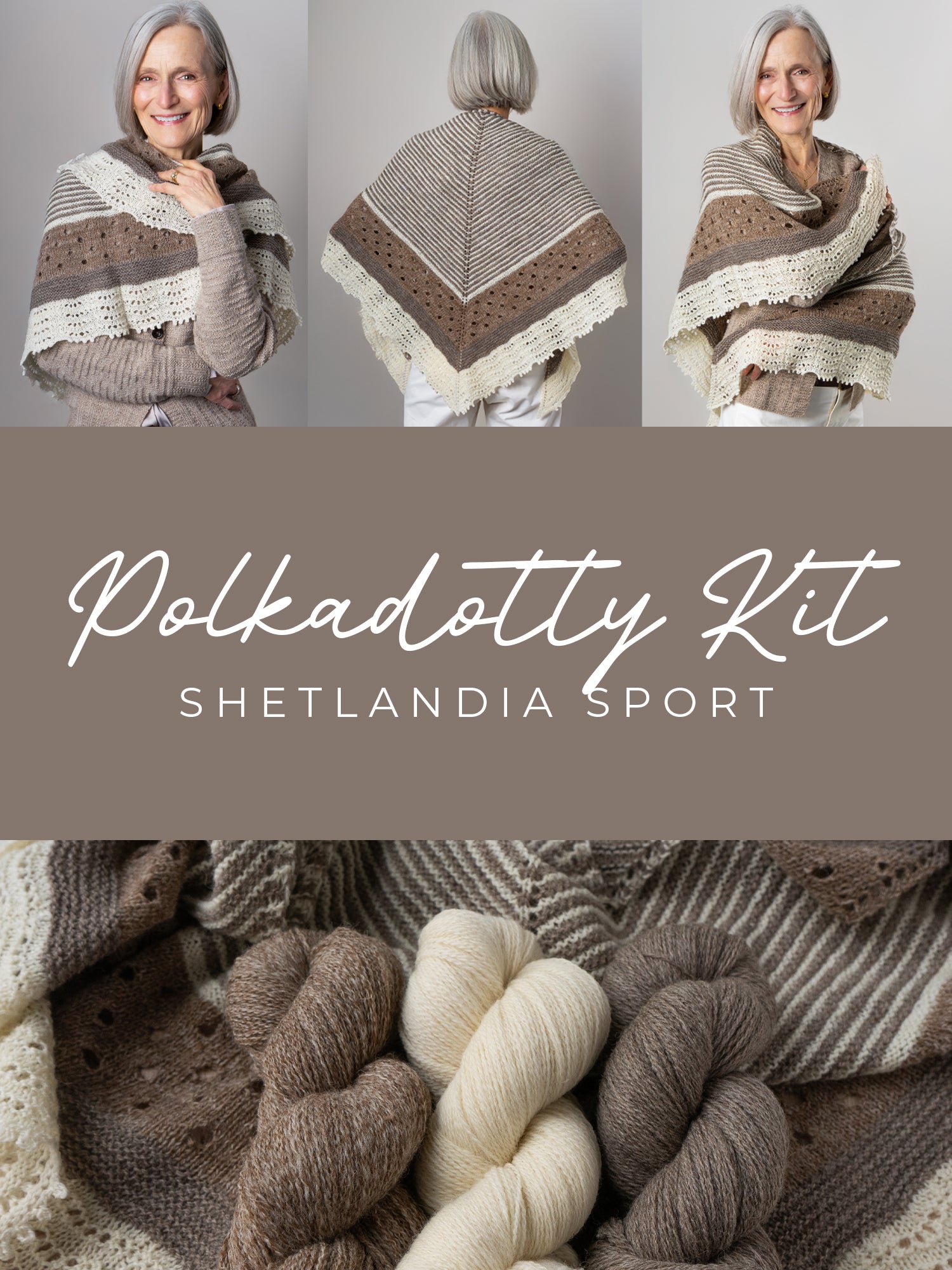 Polkadotty Kit <br><small>yarn & knitting pattern kit</small>