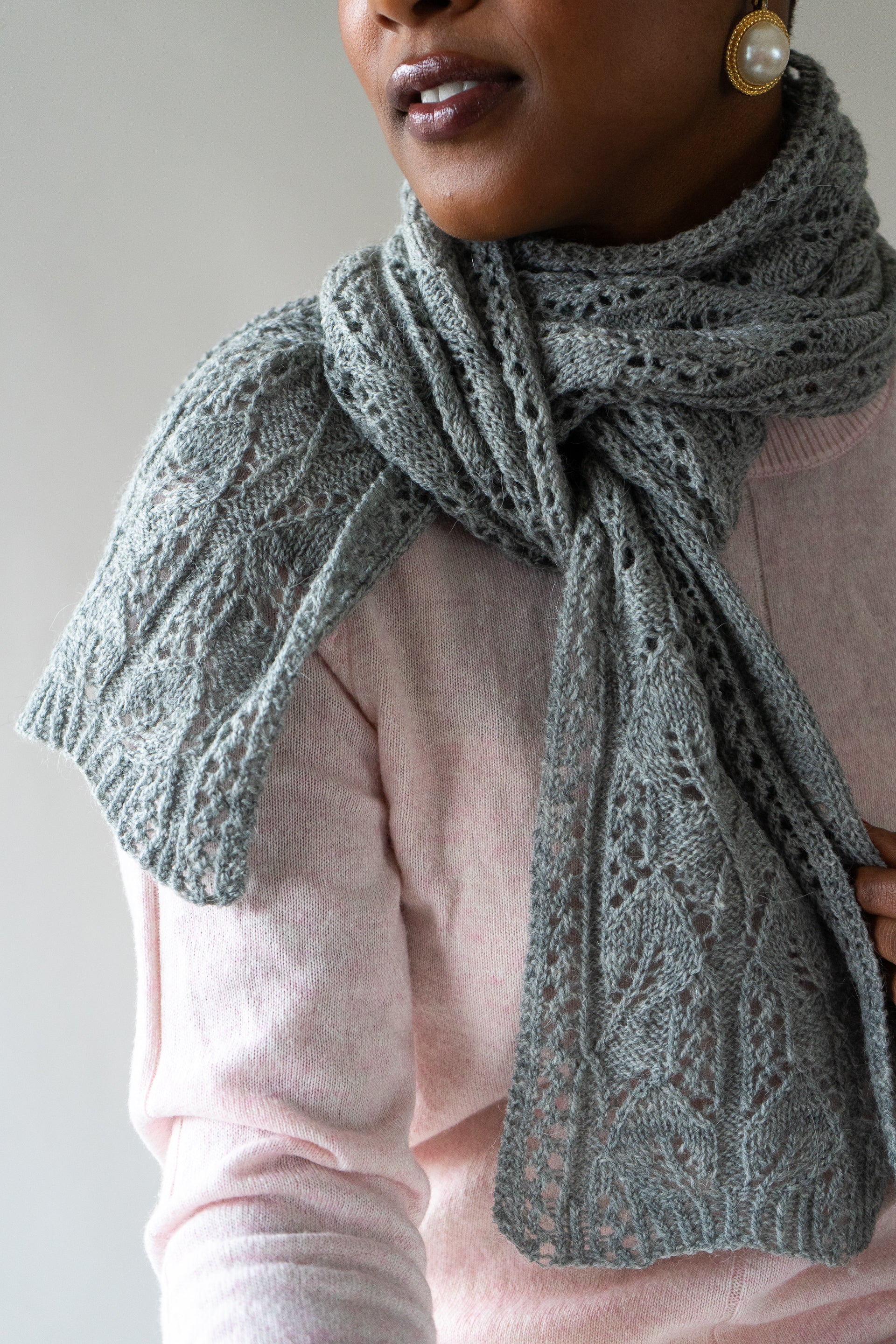 Peony Moon Scarf or Stole <br/><small>knitting pattern</small>