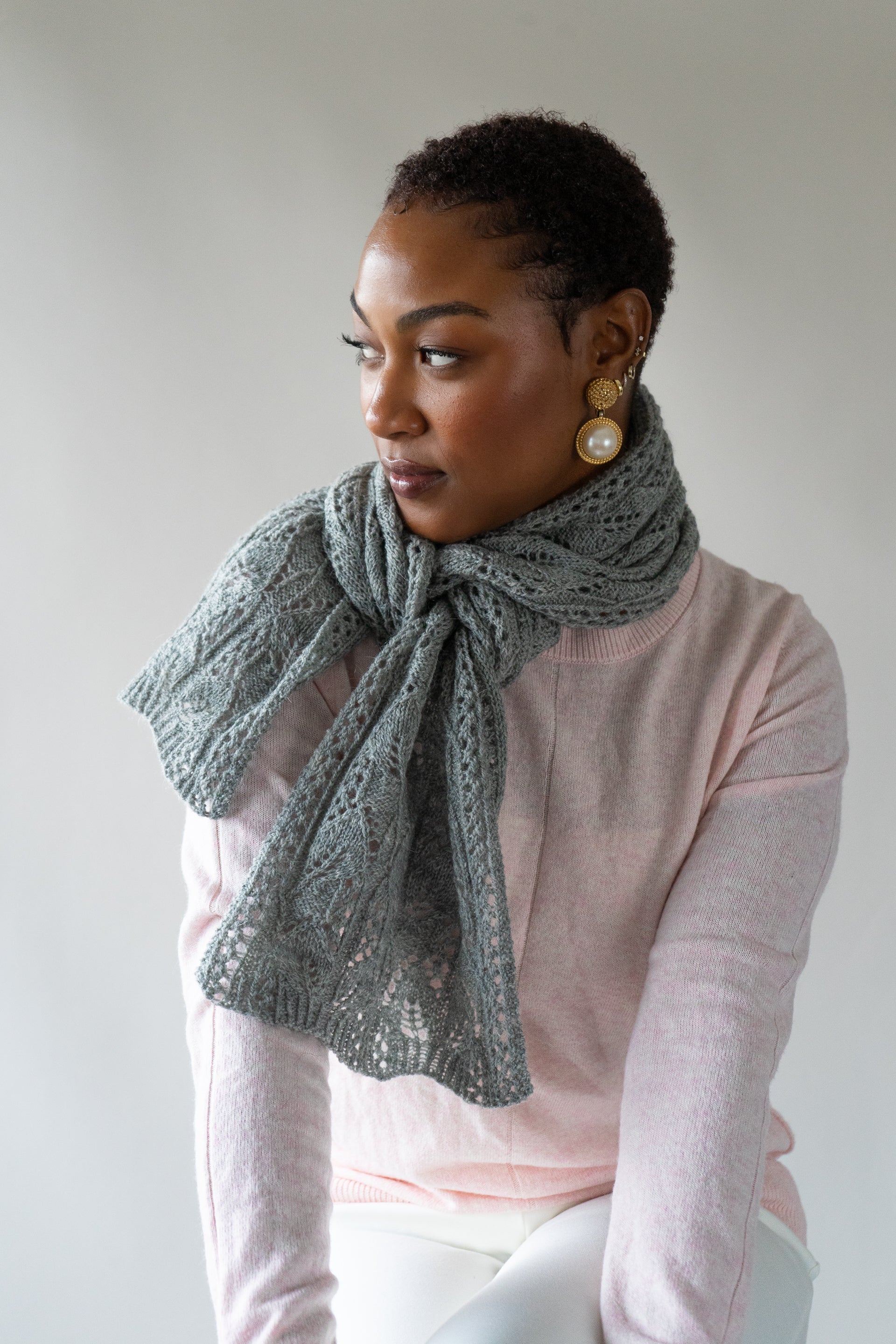 Peony Moon Scarf or Stole <br/><small>knitting pattern</small>