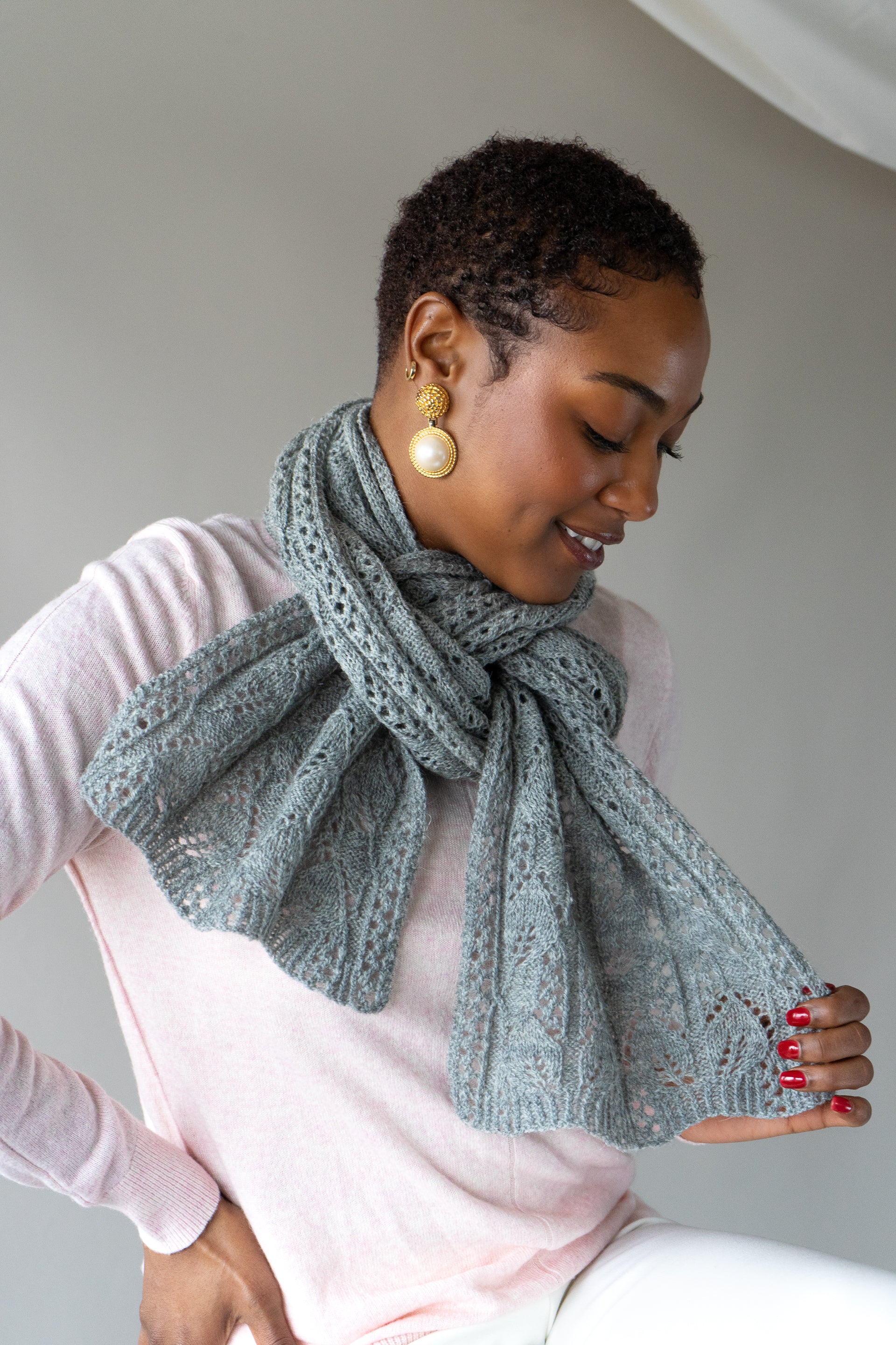 Peony Moon Scarf or Stole <br/><small>knitting pattern</small>