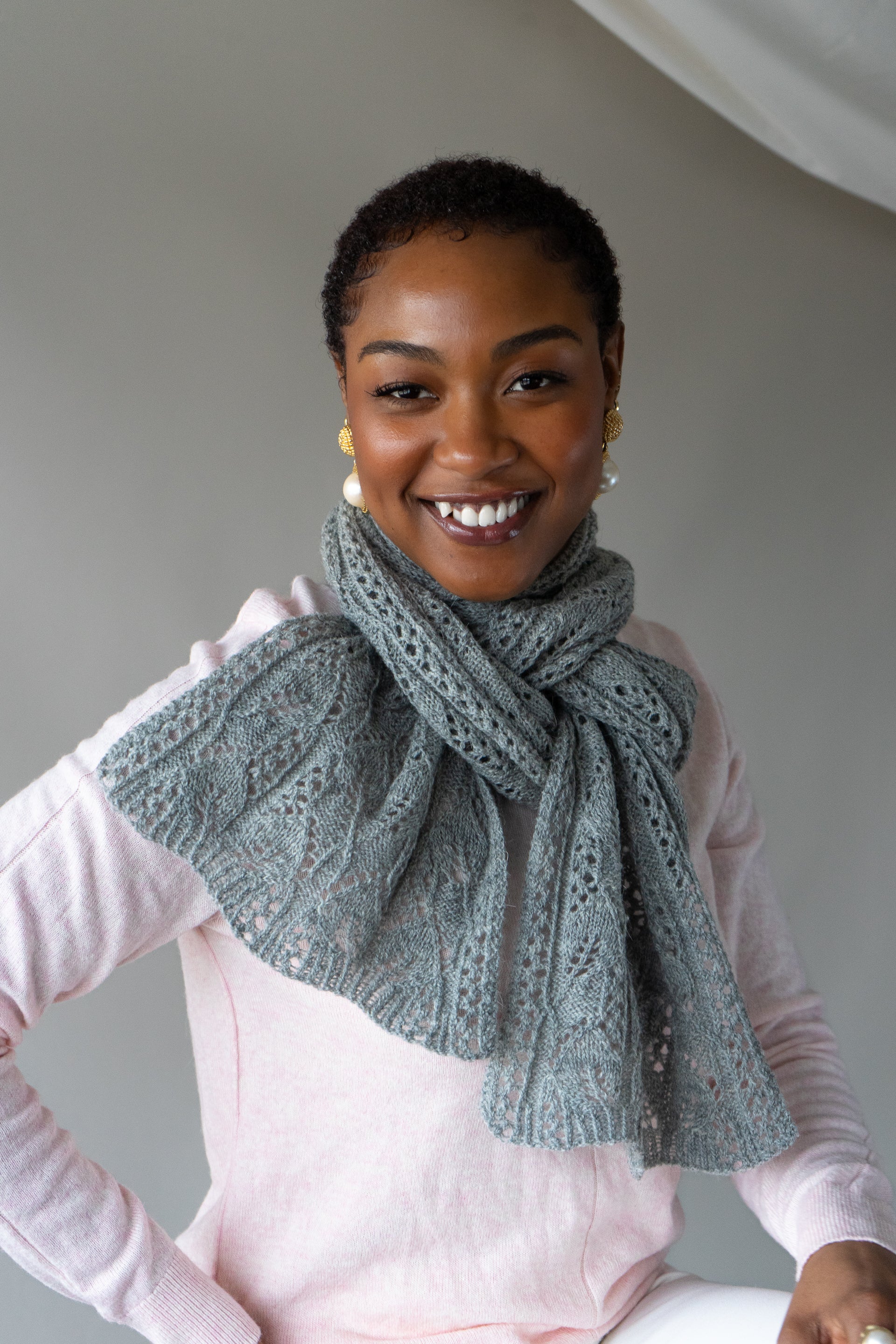 Peony Moon Scarf or Stole <br/><small>knitting pattern</small>