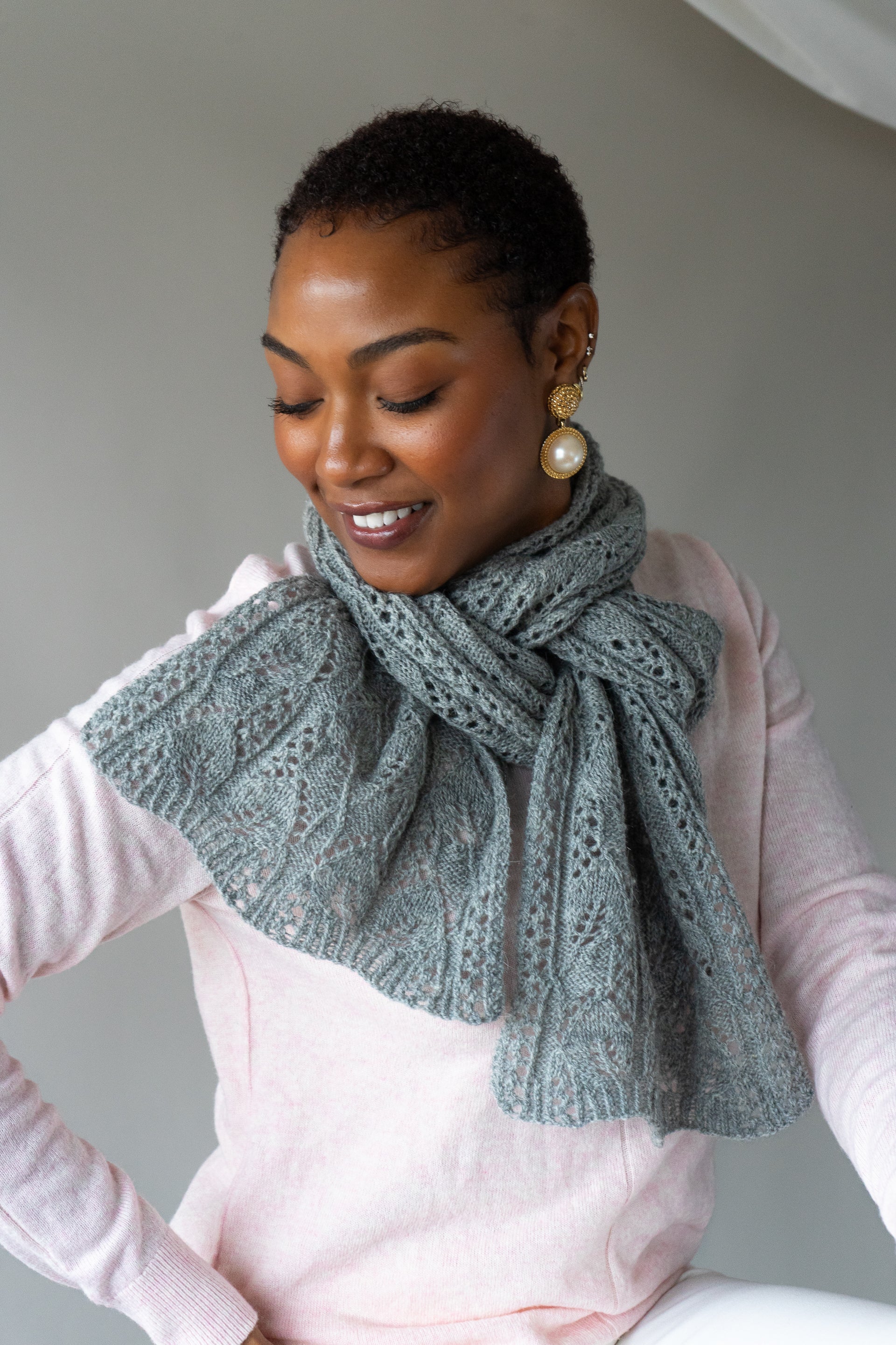 Peony Moon Scarf or Stole <br/><small>knitting pattern</small>