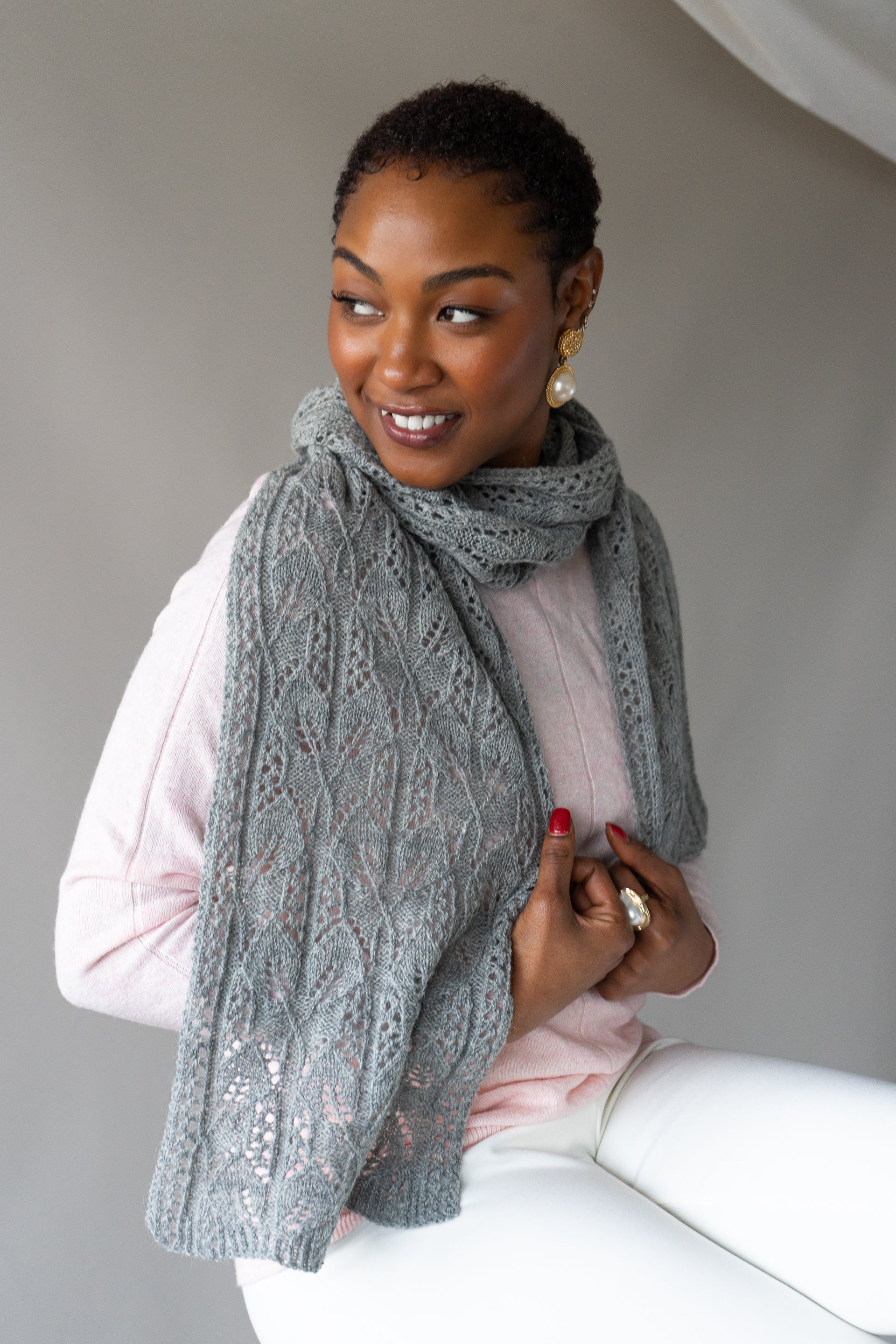 Peony Moon Scarf or Stole <br/><small>knitting pattern</small>