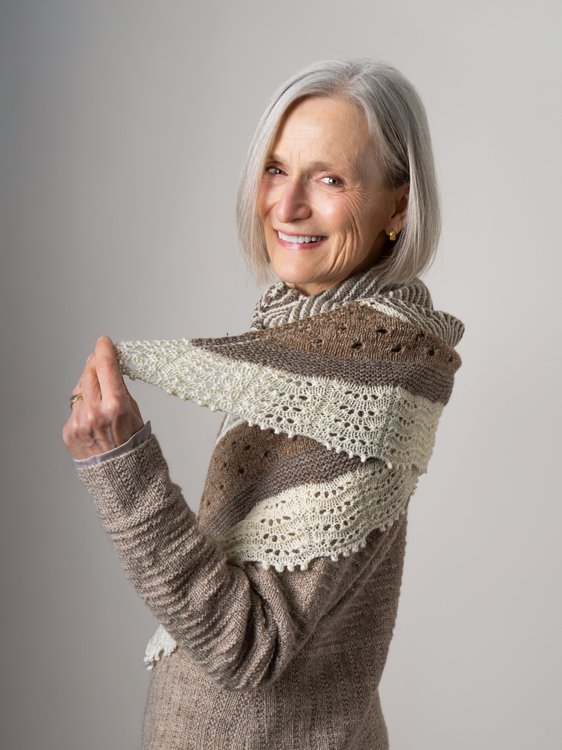 Polkadotty Half Hap <br/><small>shawl knitting pattern</small>