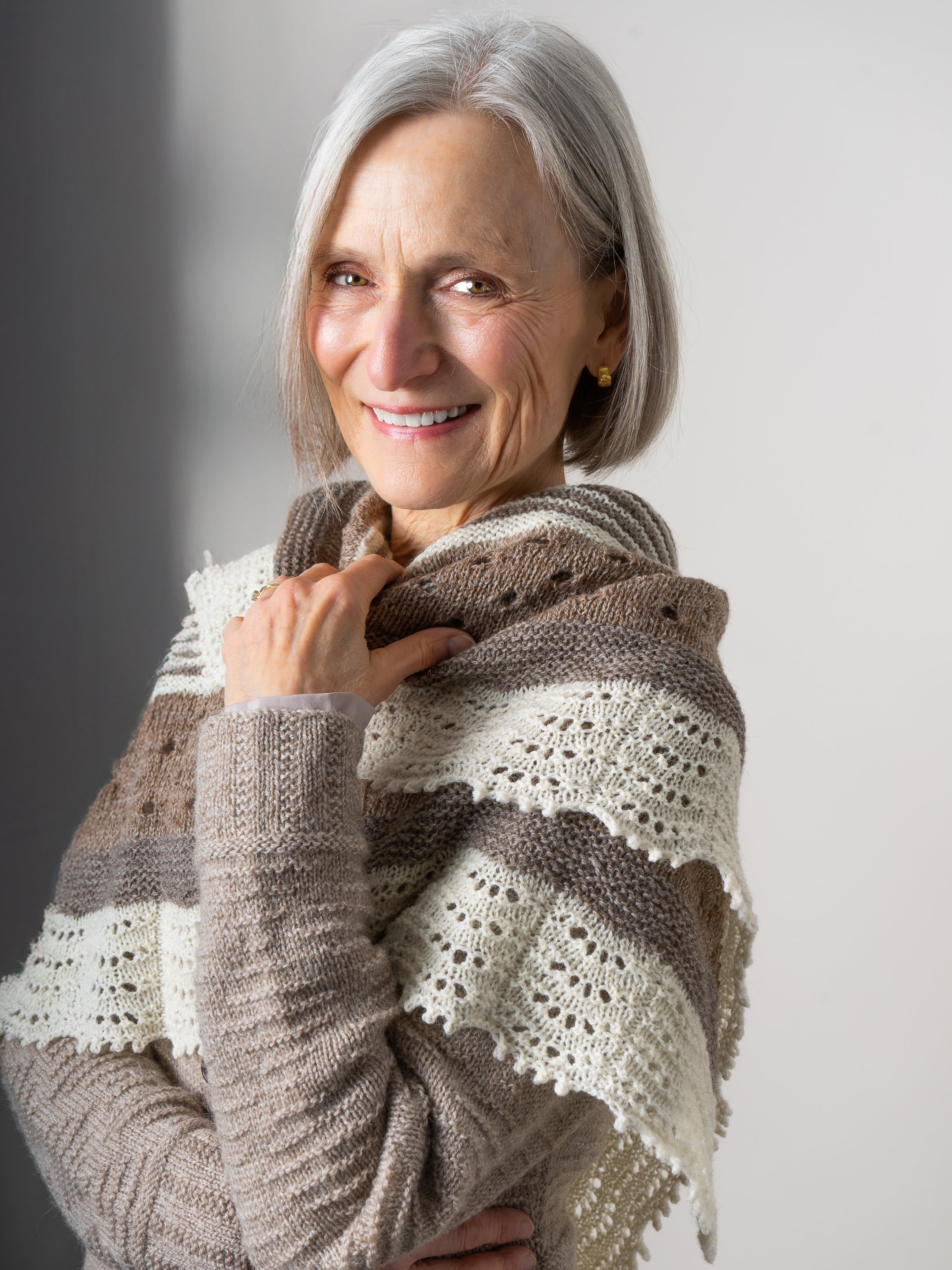 Polkadotty Half Hap <br/><small>shawl knitting pattern</small>