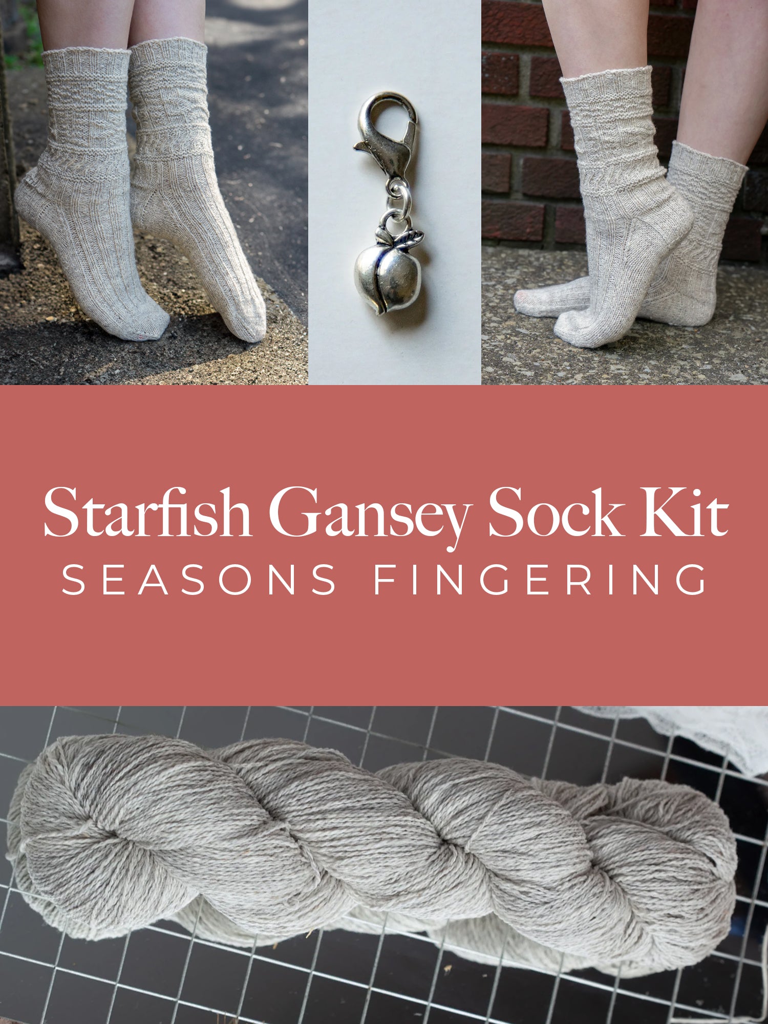 Starfish Gansey Sock Kit