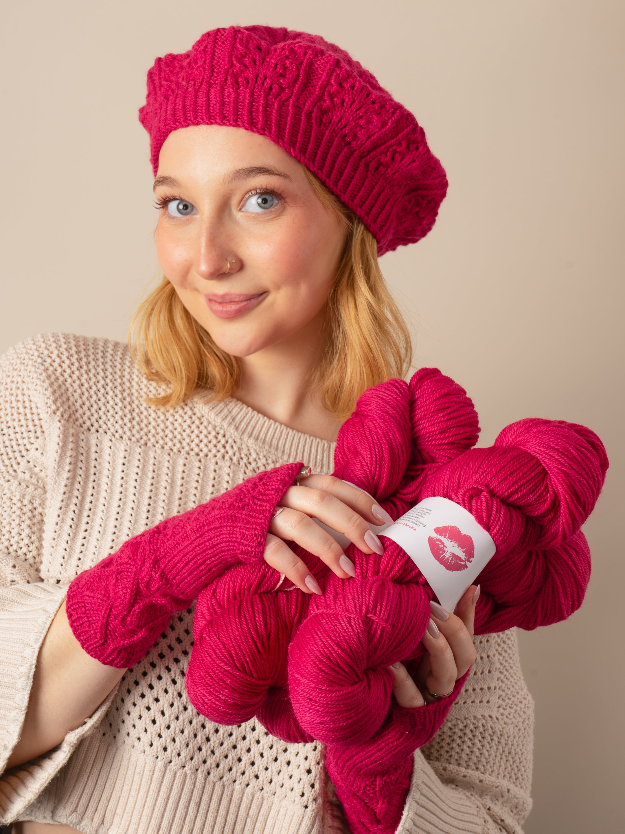 Scintilla Beret & Mitts Kit <br><small>yarn & knitting pattern kit</small>