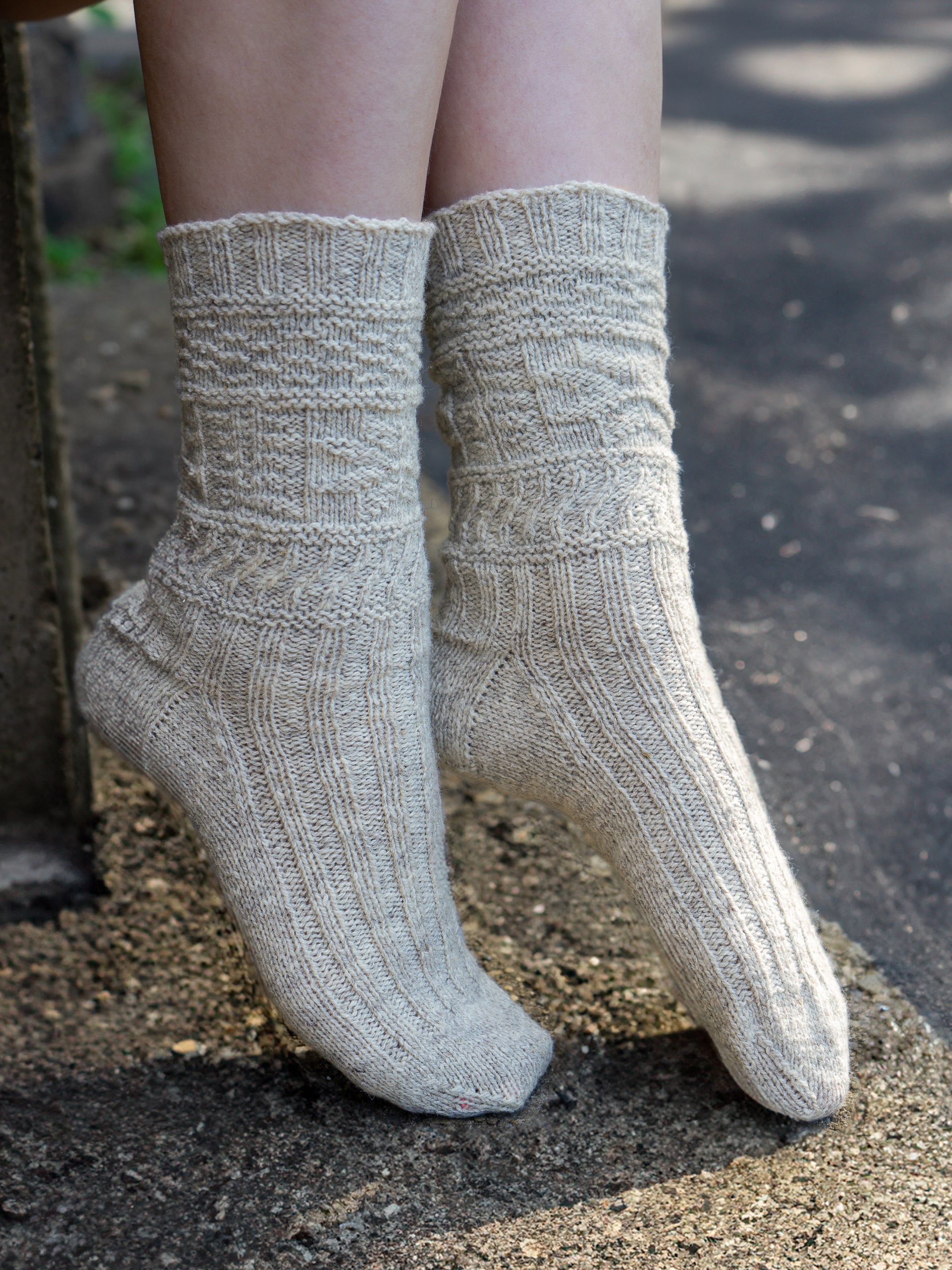 Starfish Gansey Sock Kit <br><small>yarn & knitting pattern kit</small>