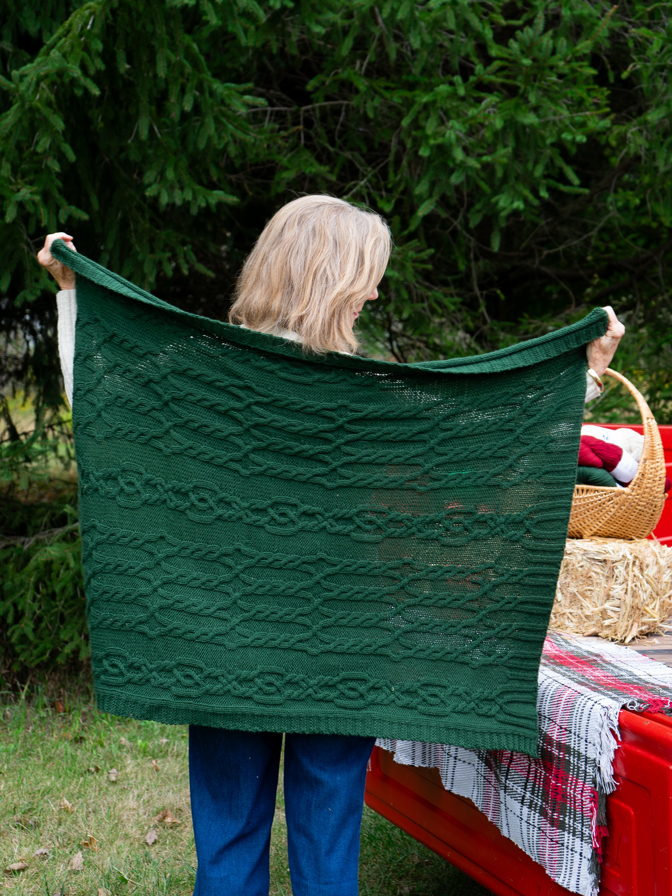 In the Tall Pines Wrap or Blanket <br/><small>knitting pattern</small>