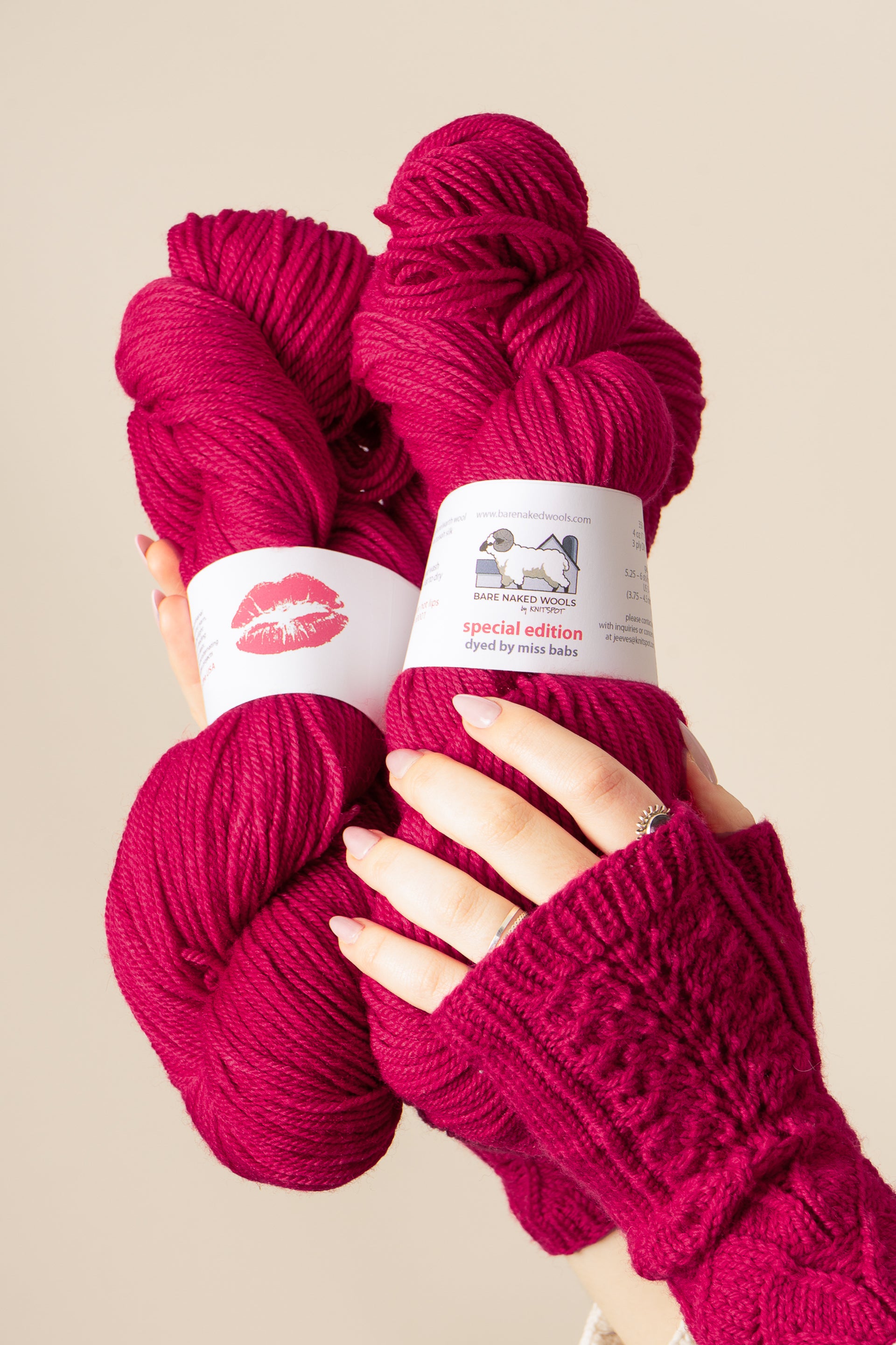 Special Edition DK Hot Lips  <br><small>polwarth & silk</small>