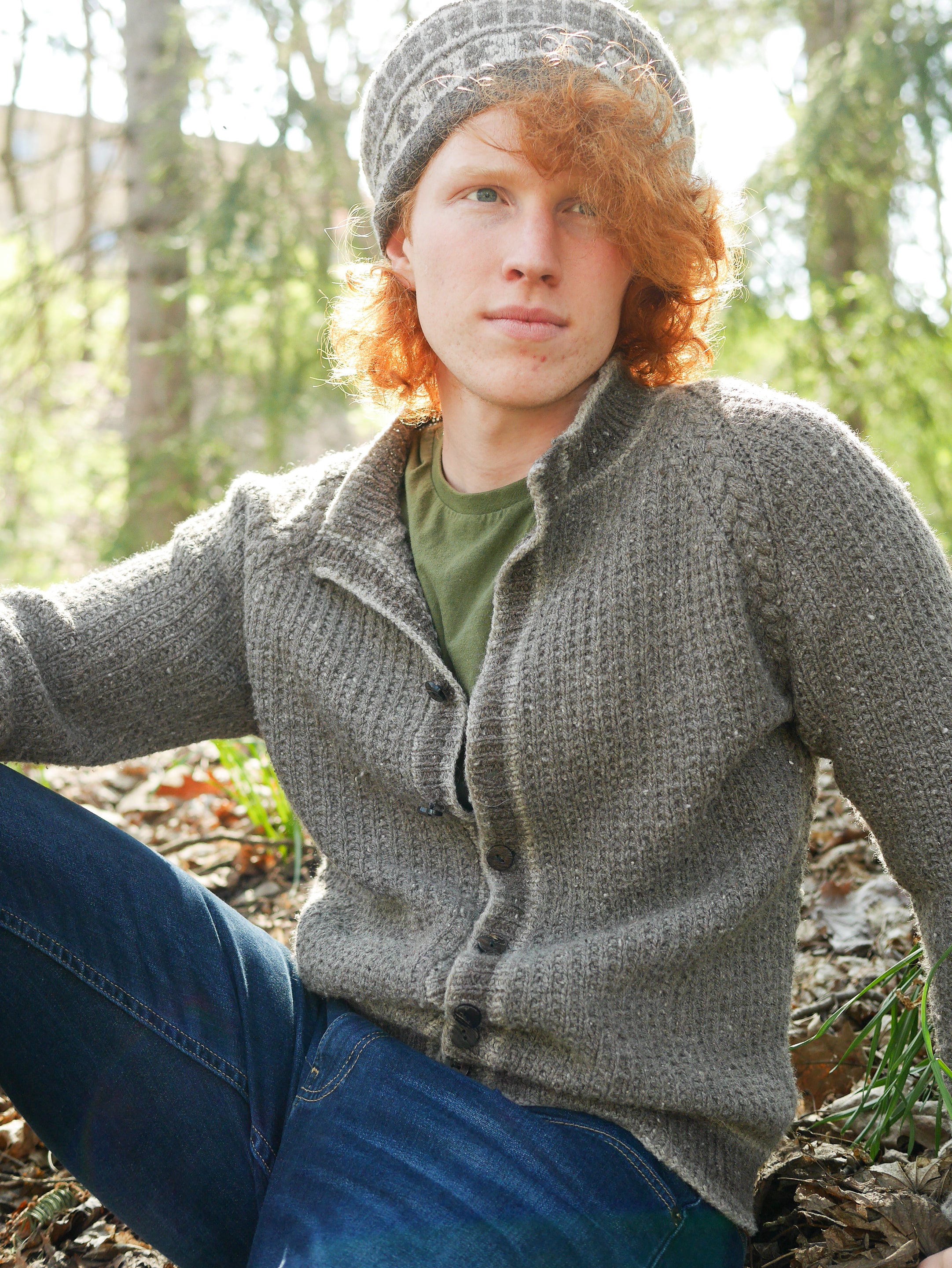 Wholegrain Men's Cardigan <br/><small>knitting pattern</small>