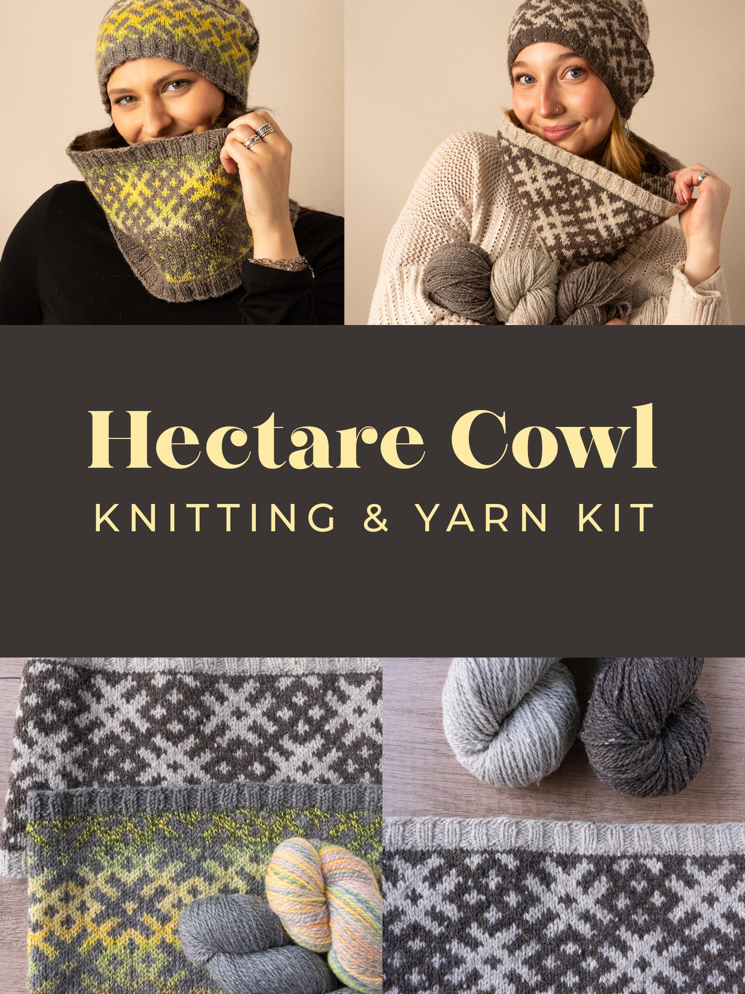 Hectare Cowl Knit Kit <br><small>yarn & knitting pattern kit</small>