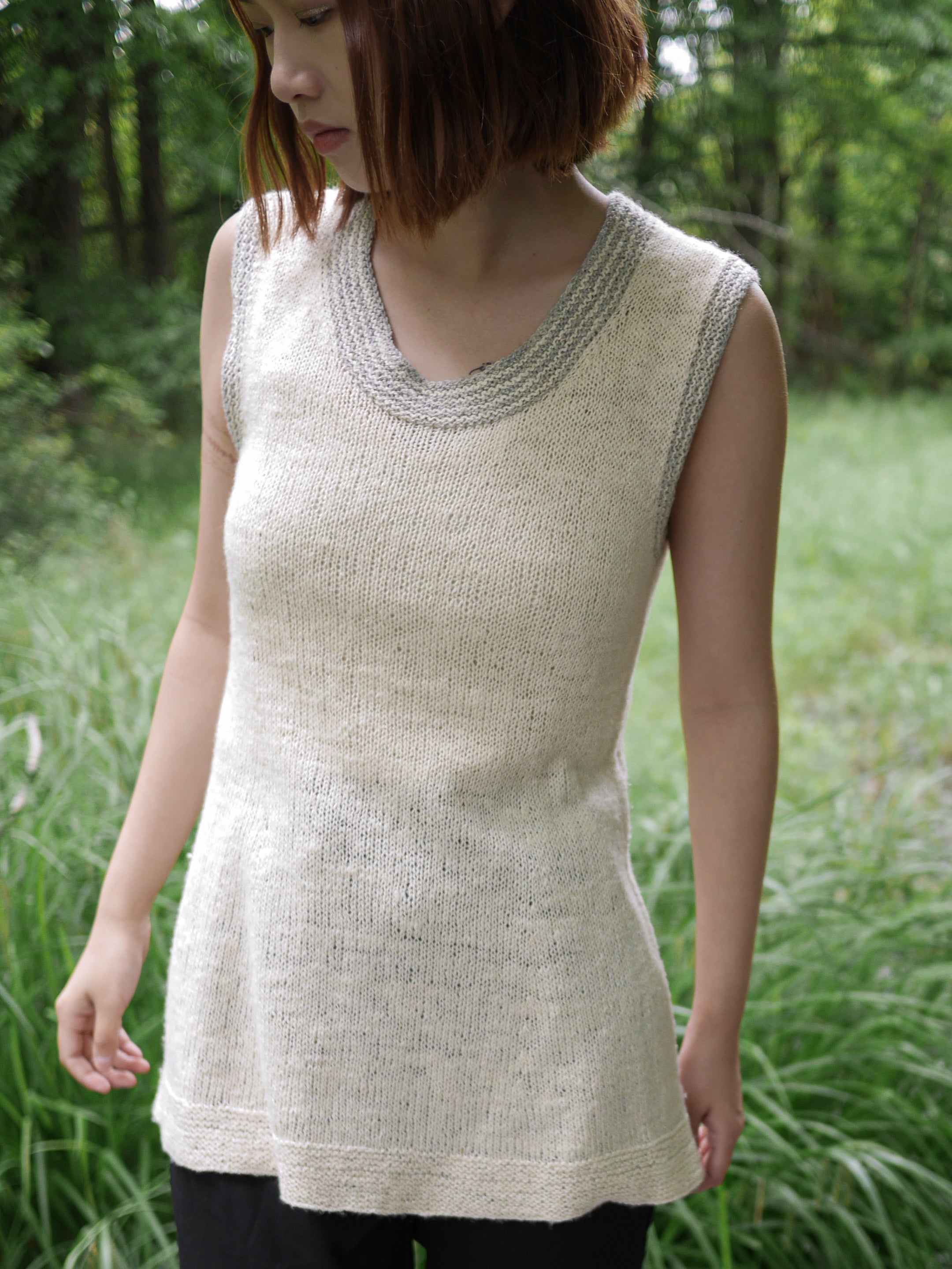 Salt & Pepper Tank Top <br/><small>knitting pattern</small>